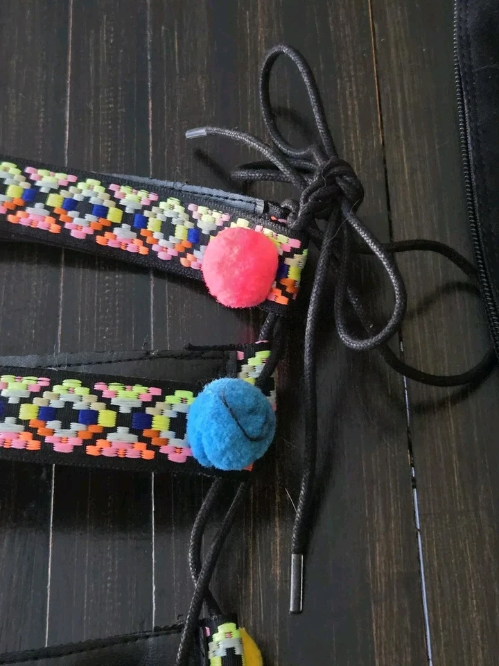 BAMBOO 魔法角斗士凉鞋及膝嬉皮波西米亚阿兹特克球 — 第 4/4 张图片