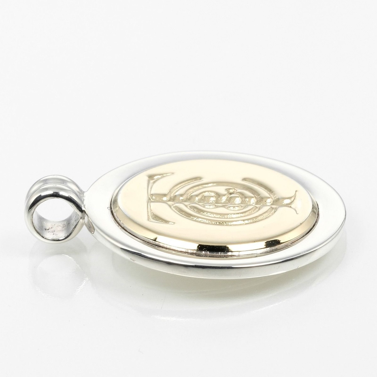 TIFFANY＆Co. ティファニー T&C コインのみ　18KT & 925 TIFFANY&Co.】ティファニー T&C コイン ネックレス シルバー925