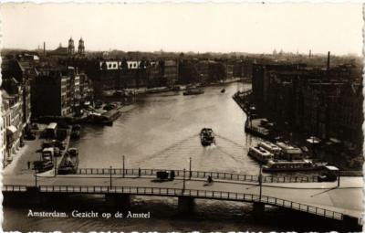 CPA AMSTERDAM Gezicht op de Amstel. NIEDERLANDE (624926)