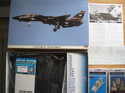 HASEGAWA 09867 F-14D ´Black Tomcat´ 1:48 + 2x AIRES + EDUARD