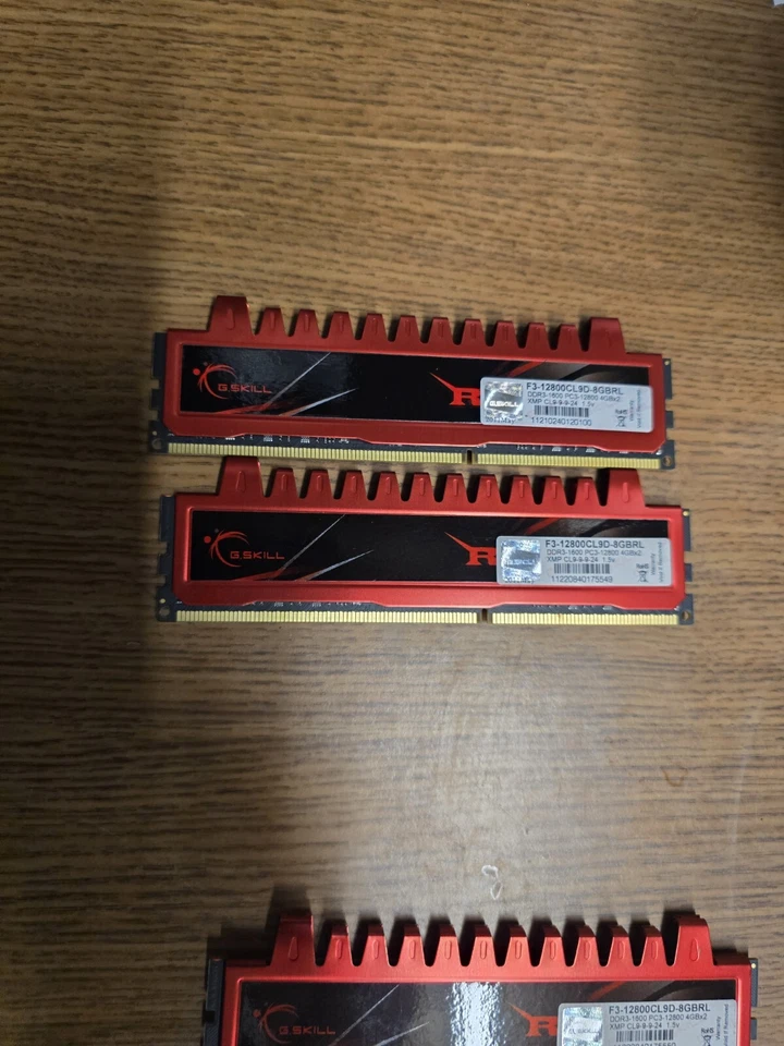 G.SKILL RIPJAWS 8GB 2x4GB DDR3 1066MHZ F3-8500CL7D-8GBRL Desktop 240p GAMING RAM - Image 2 of 3