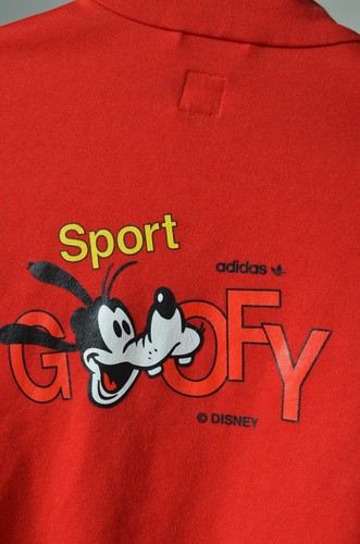 Felpa vintage Adidas X Disney rara pippa rossa cerniera completa donna taglia M - Foto 5 di 8