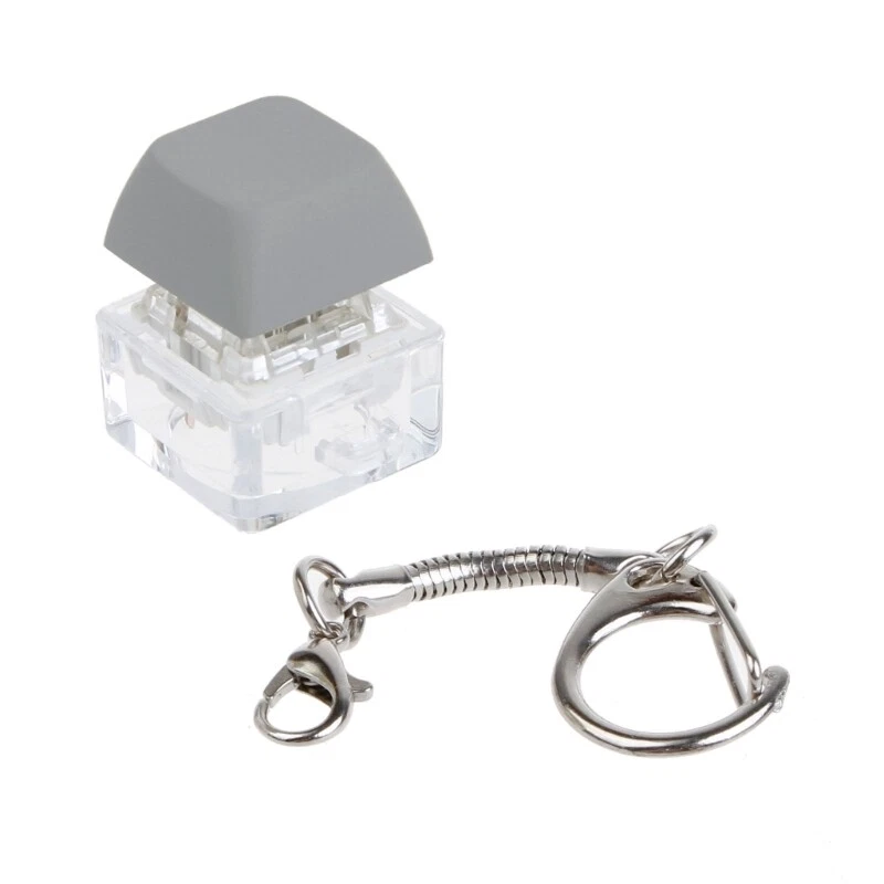 Mechanical Keyboard MX Tester Lightless Transparent Keychain with Keys