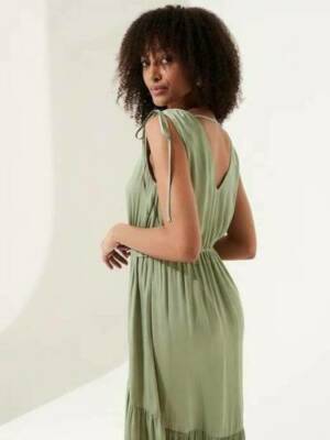 banana republic satin ruched maxi dress Banana Republic Satin Ruched Maxi Dress Copper Clay Size 12 NWT High-Low Hem