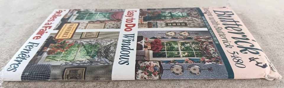 BUTTERICK Sewing Pattern 5480 Waverly Window Treatments Easy To Do Swags Jabots - Image 3 of 3