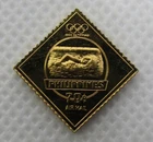 PHILIPPINES 1960 24K ON 925 STERLING SILVER INGOT OLYMPIC STAMP