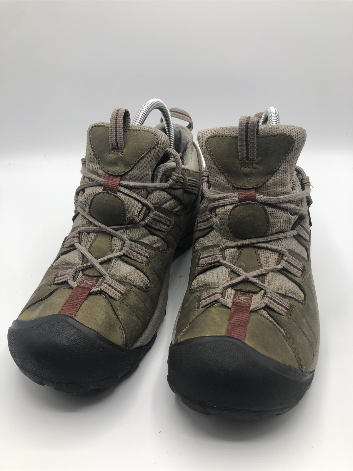 Scarpe da donna KEEN Targhee II taglia 11 impermeabili sportive trail escursionismo pelle marrone