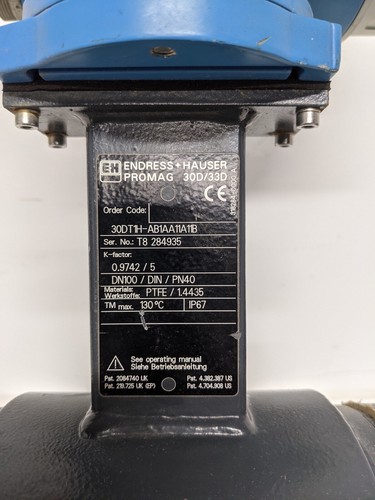 Endress + Hauser Promag 30D/33D , 30DT1H-AB1AA11A11B Flow Meters - Picture 2 of 11