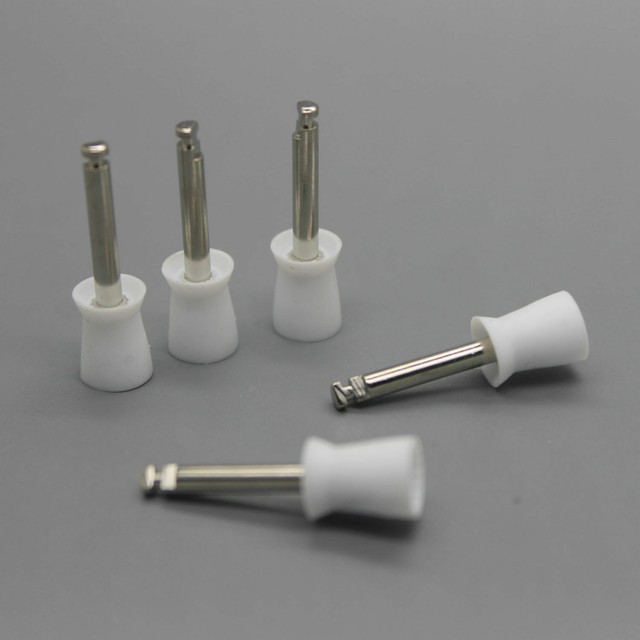 100 Pcs Dental Disposable Rubber Prophy Cup Flat/Tapered/Screw