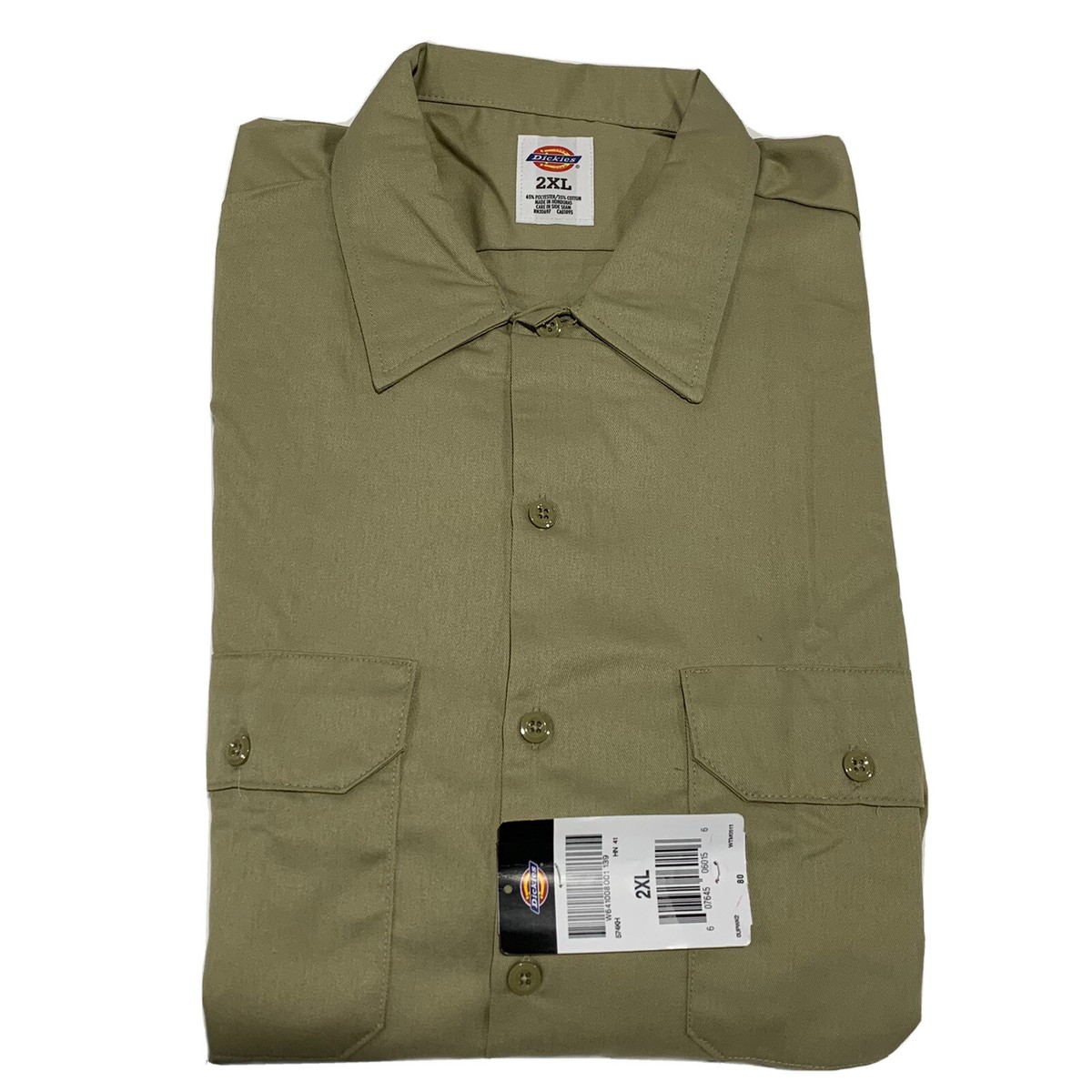 『TEN WORK SHIRT KHAKI S』 Dickies Work Shirt Size 2XL New With Tags Tan Khaki Long Sleeve | eBay