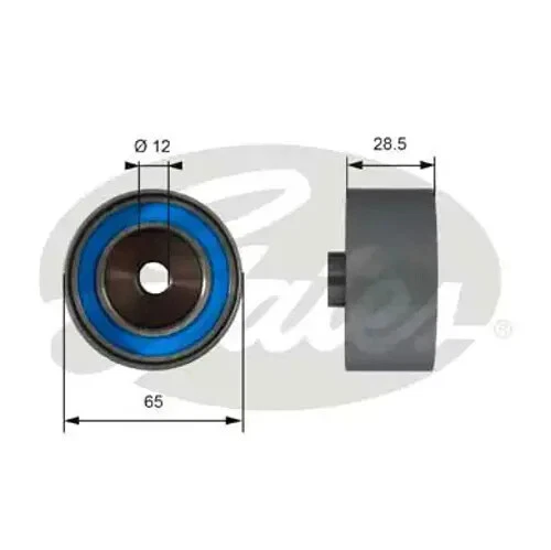 Keilriemenspanner-Riemenscheibe Metall T42081 GATES für OPEL CHEVROLET HONDA - Bild 1 von 1