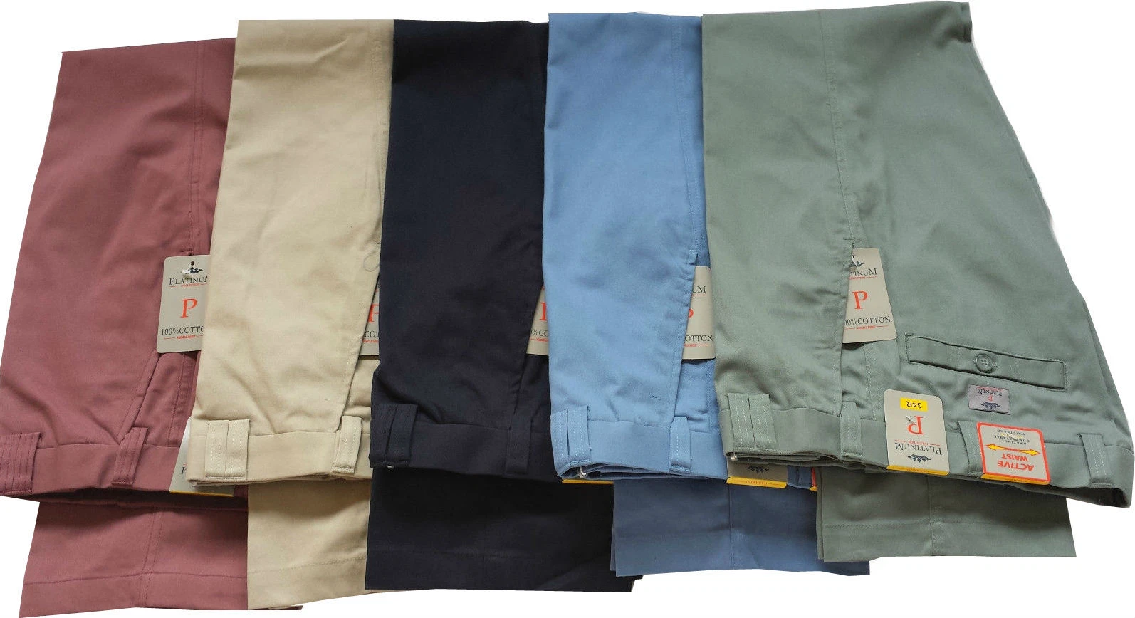 Short Leg 27" Men's Chino Pants – Expandable Waist Smart Work Casual