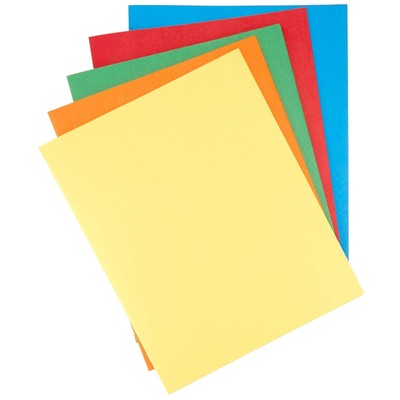 Twin Pocket File Folders with Fasteners, 25-Pack, Letter, Assorted