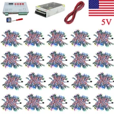 1000pcs DC5V WS2811 LED Pixels Light 12mm Individually Addressable RGB Full Kit