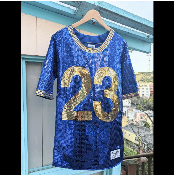 adidas Jeremy Scott 星柄ジャージ サイズ0 This RARE Jeremy Scott X Adidas Football Jersey in Royal