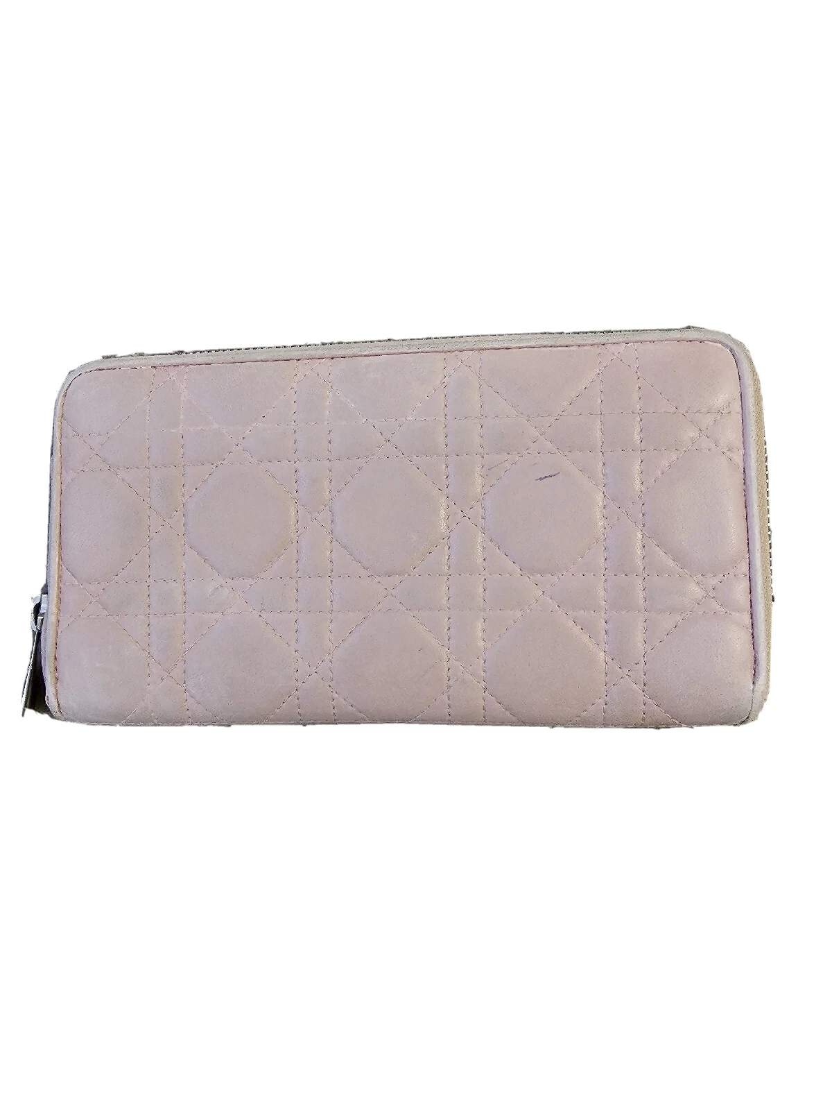 ❣️Portefeuille long zippé en peau d'agneau Dior Lady Dior ❣️