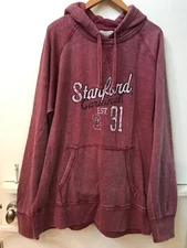 J. America Mens Distressed Stanford Cardinal Hoodie XL Extra Large