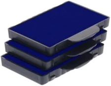 Trodat Replacement Ink Cartridge 6/56 - pack of 3 Color blue