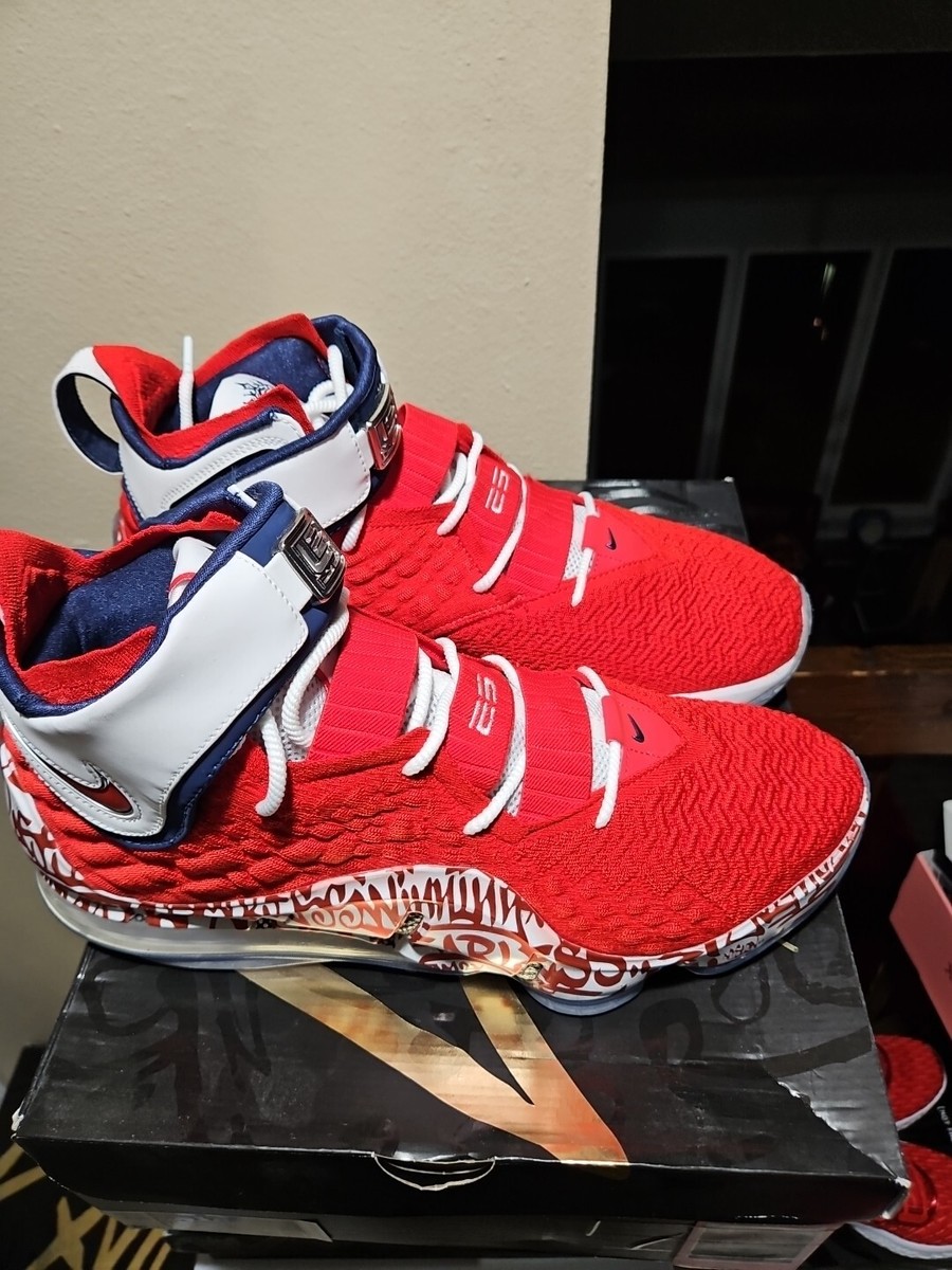 lebron 17 red graffiti