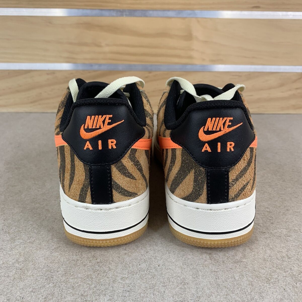 Nike Air Force 1 07 PRM AF1 Daktari Stripes Khaki Orange Tiger