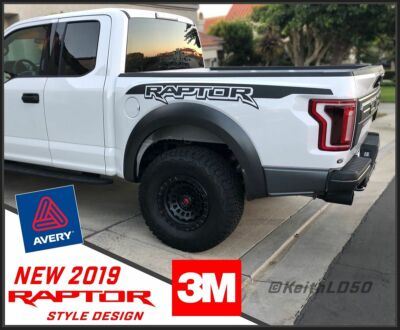 2019 - 2022 RAPTOR fender bed logo graphics F150 F-150 vinyl decals fits: ford