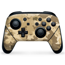 Nintendo Switch Pro Controller Skin Decal Vinyl Wrap - Brown Desert Camo