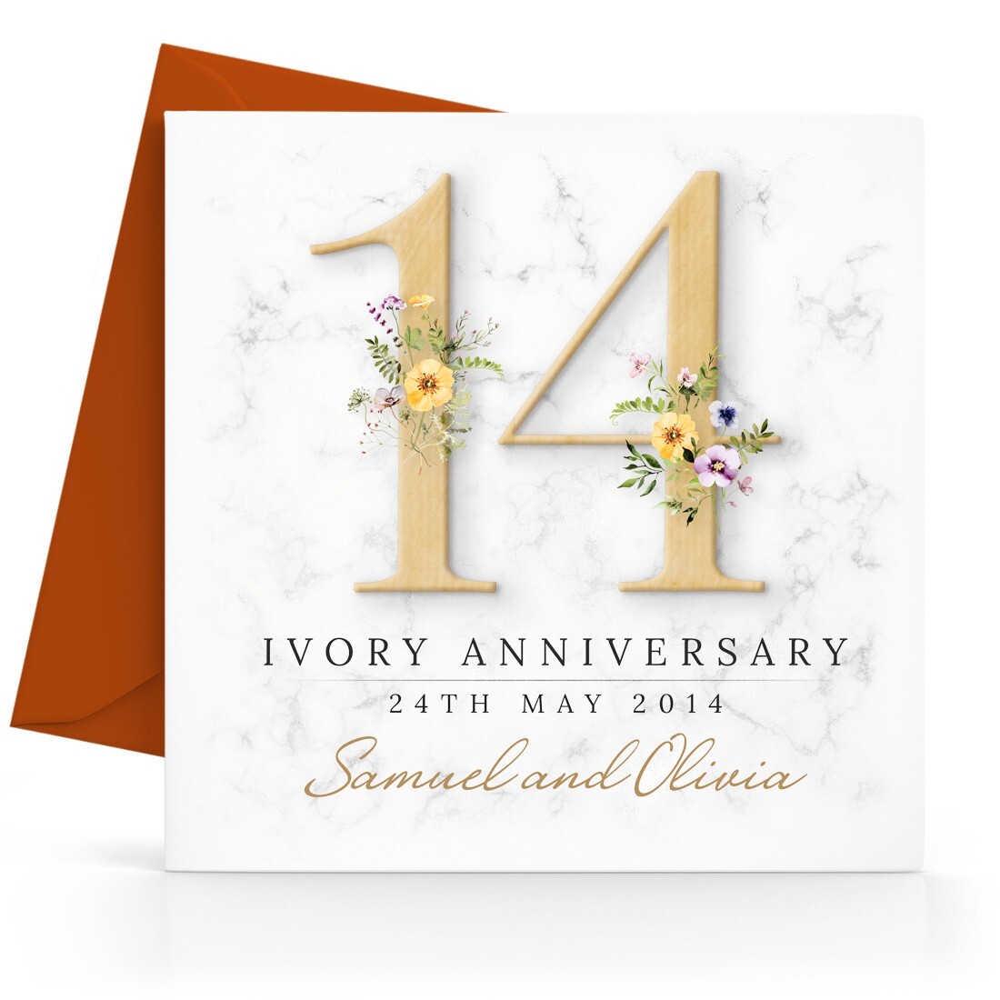 Ivory Gifts For Him 25th Wedding Anniversary Card Silver