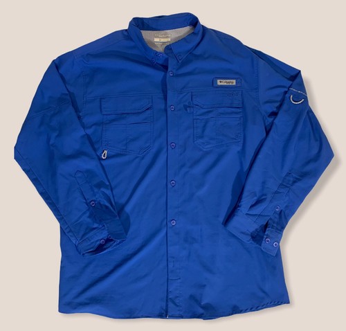 Camisa Columbia Para Hombre PFG Omni-Shield - Mangas Largas / Extra Grande |