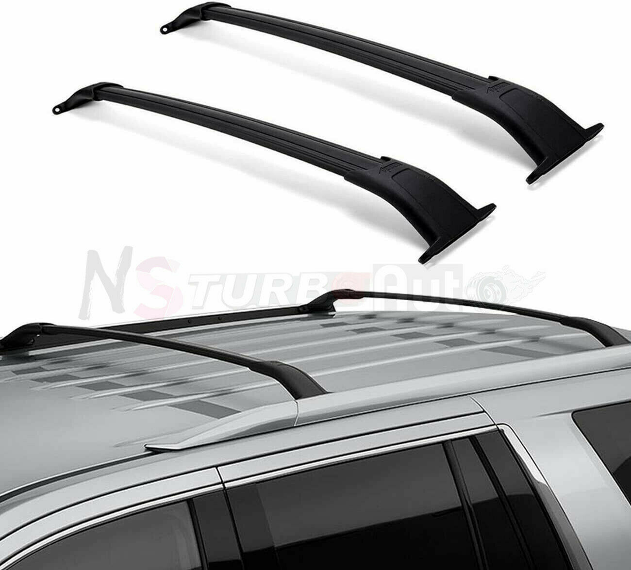 Roof Rail Rack Cross Bar Crossbar Fits for 2015-2020 for Chevy Chevrolet Tahoe