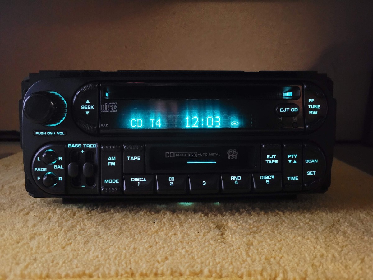 洋楽 g-rap Radio Mopar RBZ 430 MyGIG Touchscreen Radio - High Sp Top Mt Green LED