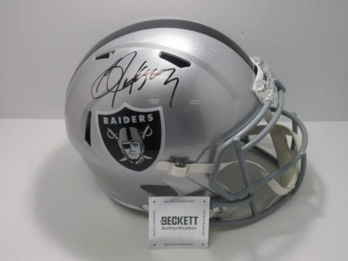 BO JACKSON SIGNED LA OAKLAND RAIDERS Riddell FULL SIZE HELMET KC Royals BAS