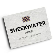 A4 PRINT - Sheerwater, Surrey - Lat/Long TQ0260
