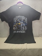 Daytona Bike Week Vintage 1996 Single Stitch Graphic Motorcycle Tee Shirt XL