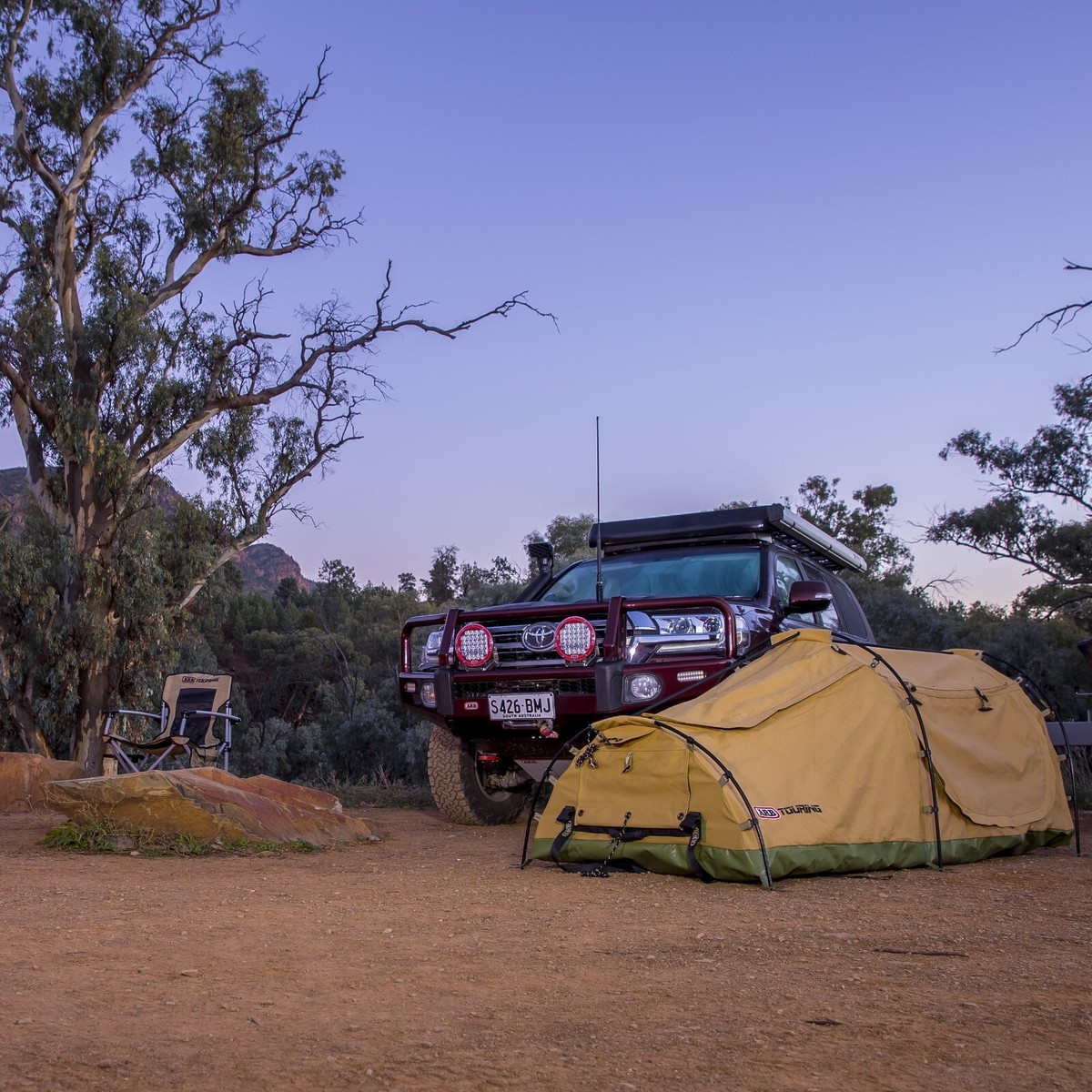 ARB 4x4 Touring Skydome Single Swag Canvas 1 Man Tent Series 2