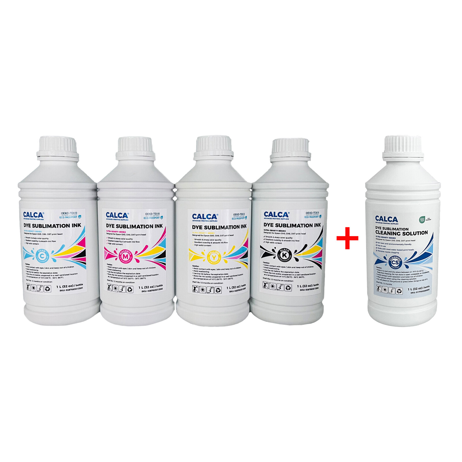 High Density Additive Ink CALCA Ultra High Density Series Dye Sublimation Inks 1L for Printheads ...