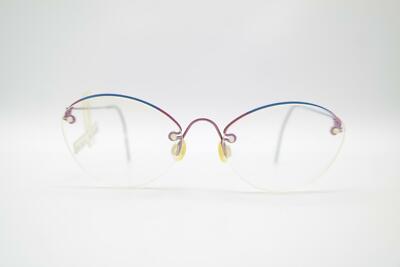 Ticoline 1555 Copper Blue Half-Frame Glasses Eyeglass Frame New
