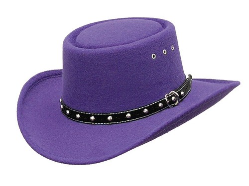 Head N Home Suede Pink Purple Turquoise Womens Cowboy Hat  display picture 1