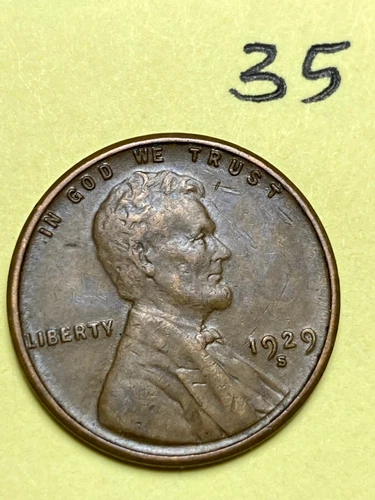 1929-S LINCOLN WHEAT CENT, VERY HIGH QUALITY CONDITION (XF-AU), #35