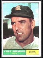 1961 Topps #11 Curt Simmons