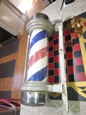 Antique William Marvy Model 55 Barber Pole 