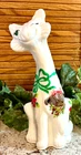 #8/11 EXC Fenton/Mosser*"MOOry CHRISTMAS" HIGHLAND COW W/MICE ALLEY CAT FIGURINE