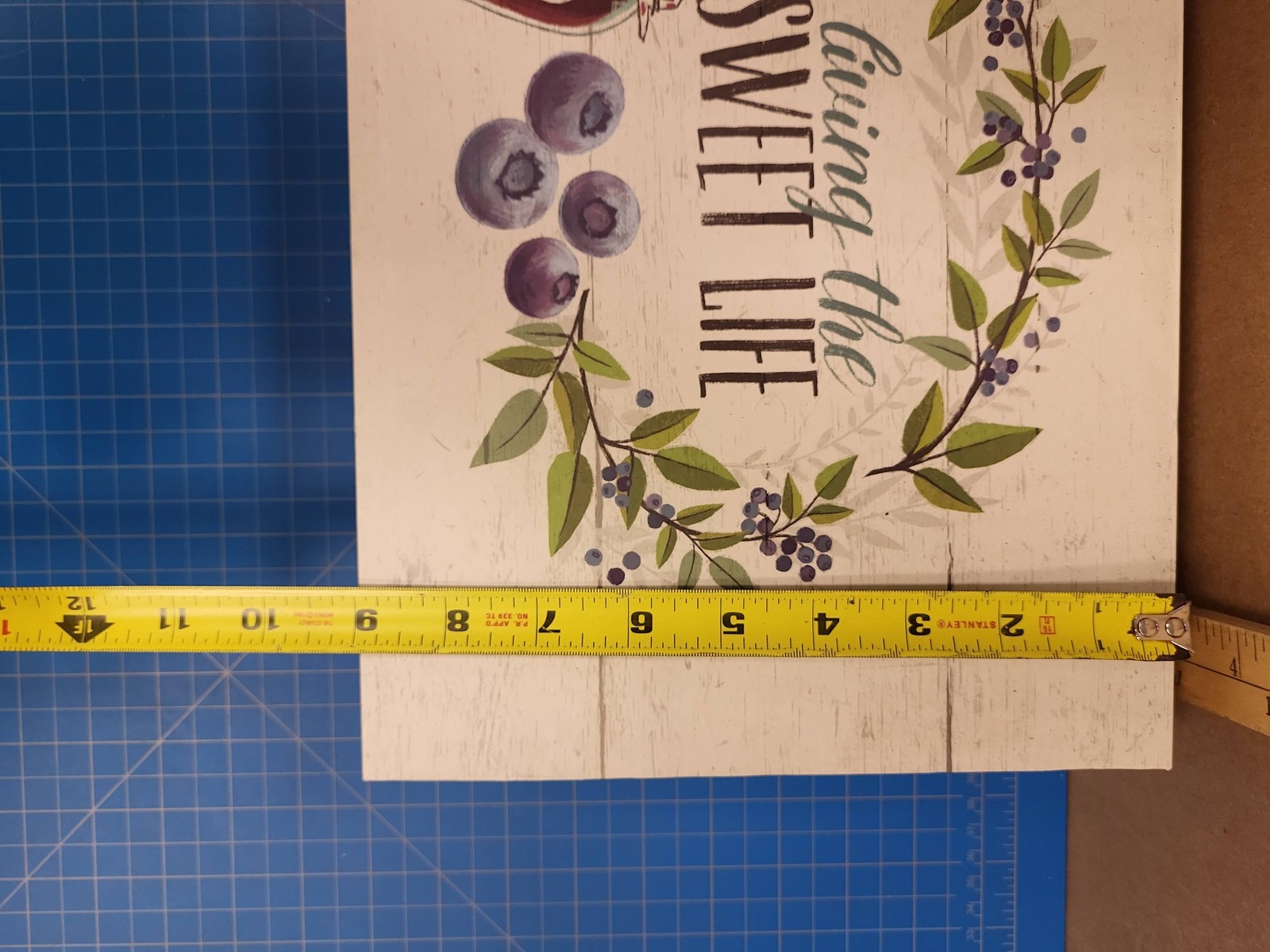 Sweet Life Decorative Box Wood Look Design Storage Container Home Decor 12.5x9x4