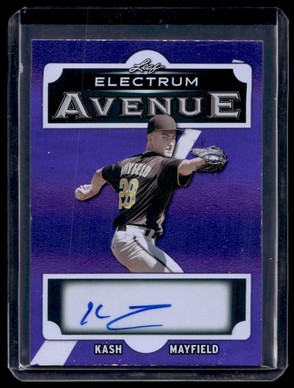 2026 Leaf Electrum Kash Mayfield Purple Elektrum Avenue Auto 3/7 #EA-KM1