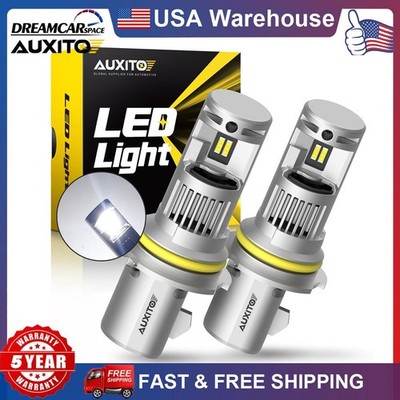 AUXITO 9007 LED Headlight Bulbs High Low Beam Conversion Kit 6000K White Canbus
