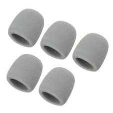 Microphone Cover, Sponge Foam Mic Cover, 5 Pack  3"  Gray