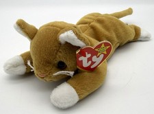 Ty Beanie Babies  Nip  the Gold Cat Plush Toy 1994