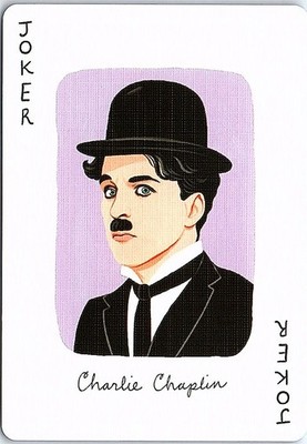 Charlie Chaplin Movies Genius 2024 Playing Cards Classic Cinema Icons Collection