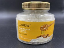 Lovery Almond Milk Honey Bath Salt Jar 250g Soft Fresh Luxury Spa Soak Minerals
