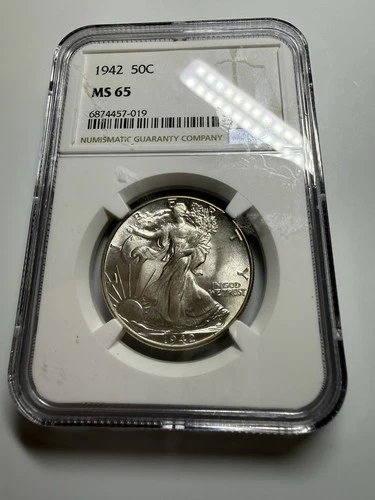 1942 Walking Liberty Half Dollar MS65 NGC 50C Uncirculated