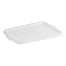 Choice 20" x 15" White Polyethylene Bus Tub / Food Storage Box Lid -...